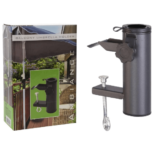 PROGARDEN KOOR X61500000 base per ombrelloni da cortile Nero Acciaio KOOR X61500000 base per ombrelloni da cortile Nero Acciaio