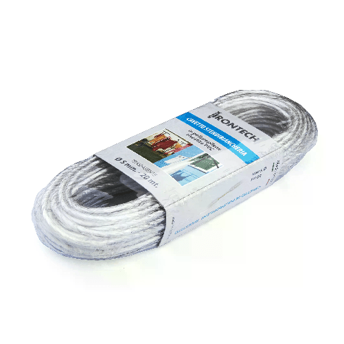 Cavo stendibiancheria 5 x 20 mt. in polipropilene rivestito PVC trasparente