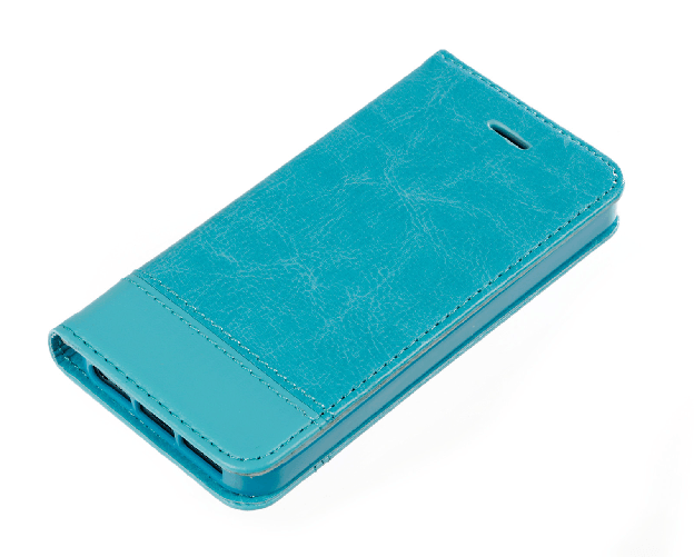 Wallet Folio Case, cover a libro - Apple iPhone 5 / 5s / SE - Turchese