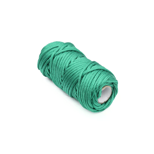 Treccia per veneziana in polipropilene 3 mm. verde 20 mt.