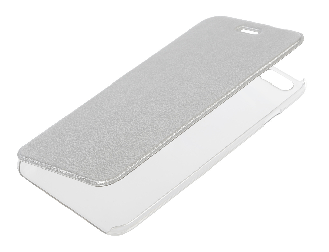Clear Back, cover trasparente con sportello protettivo - Apple iPhone 6 Plus / 6s Plus - Argento