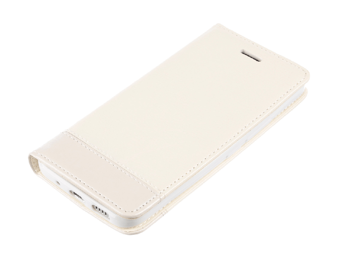Wallet Folio Case, cover a libro - Htc 10 - Bianco