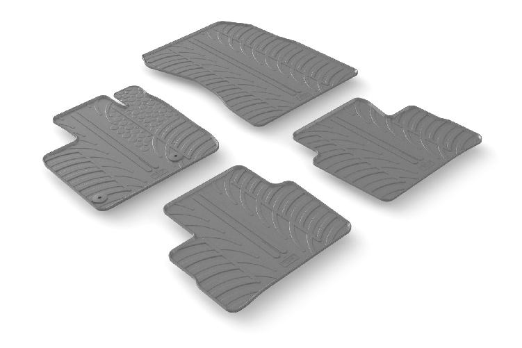 Set tappeti su misura in gomma - compatibile per Nissan Qashqai (04/21>) no elettrico