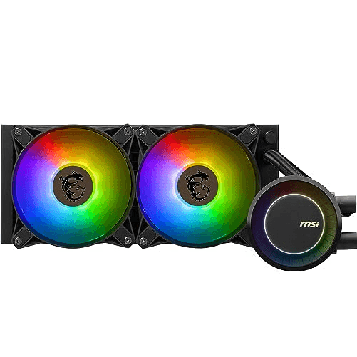 MSI MAG CORELIQUID E240 sistema di raffreddamento per computer Scheda madre, Processore Kit di raffreddamento a liquido 12 cm Nero