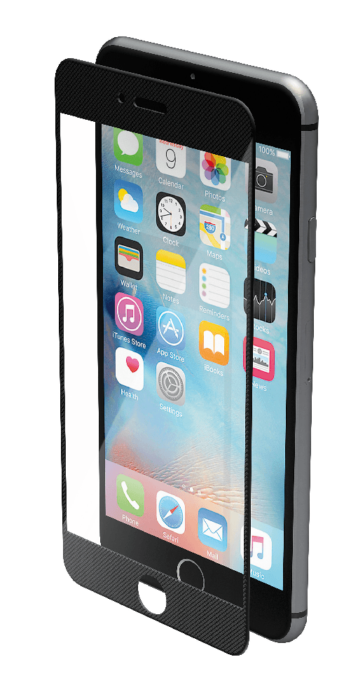 Phantom, vetro temperato protettivo da bordo a bordo - Apple iPhone 7 Plus / 8 Plus - Pixel Black