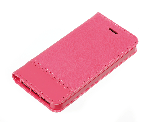 Wallet Folio Case, cover a libro - Apple iPhone 5 / 5S / SE - Cherry
