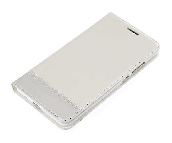 Wallet Folio Case, cover a libro - Huawei Mate 7 - Bianco