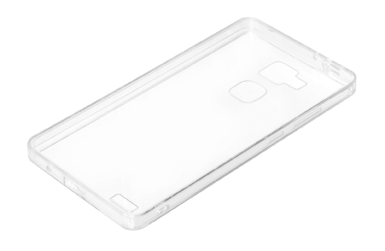 Clear Cover, cover trasparente rigida con cornice in gomma - Huawei Mate 7