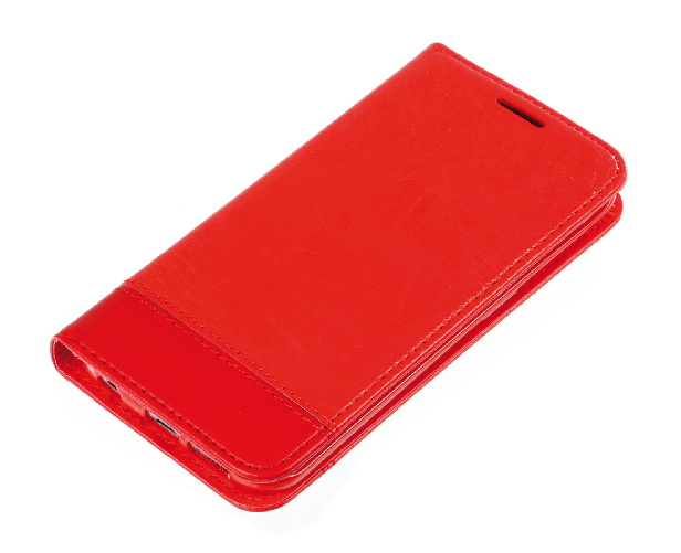 Wallet Folio Case, cover a libro - Samsung Galaxy S6 Edge - Rosso