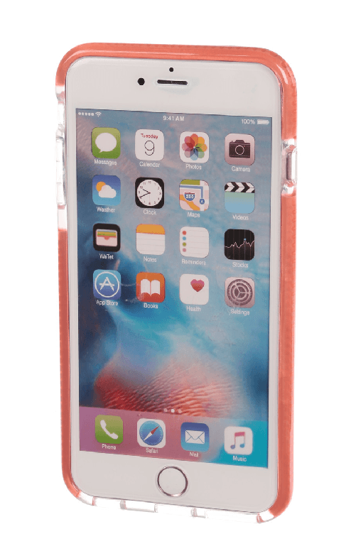 Alpha Guard, cover ultra protettiva anti-shock flessibile - Apple iPhone 6 Plus / 6s Plus - Trasparente/Rosa