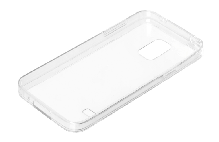 Clear Cover, cover trasparente rigida con cornice in gomma - Samsung Galaxy S5 Mini
