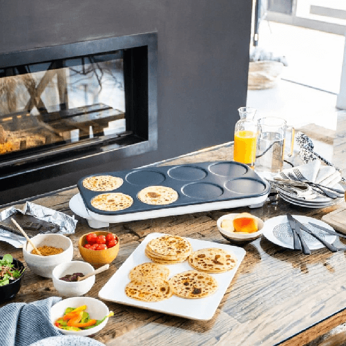 Livoo Piastra per Crepe Livoo DOC186 1500W Bianco Livoo Maxi crepiera 8 crepe 1500 W Bianco
