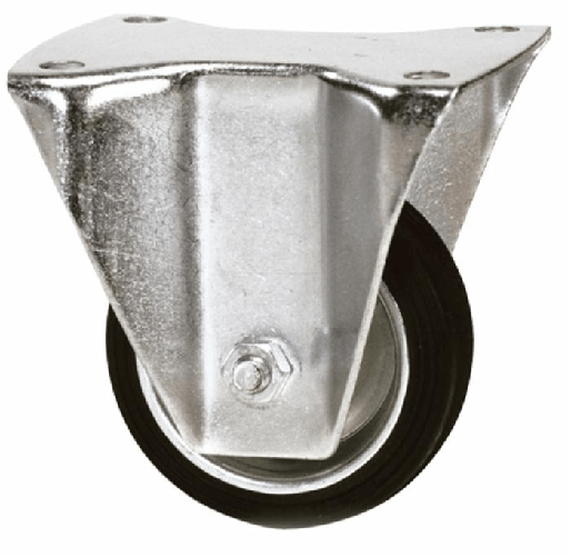 Ruota gommata 180x45mm supporto fisso Confezione da 1pz