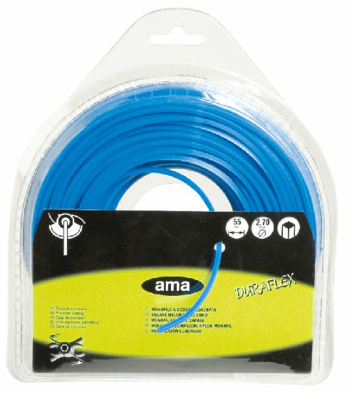 Monofilo quadrangolare 2,7mm in blister 55 mt Confezione da 1pz