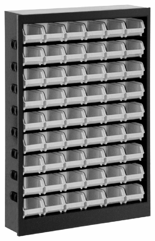 armadio metallico con 54 contenitori Confezione da 1pz