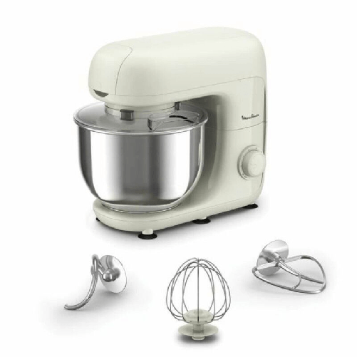 Moulinex QA160110 sbattitore Sbattitore con base 800 W Bianco, Grigio