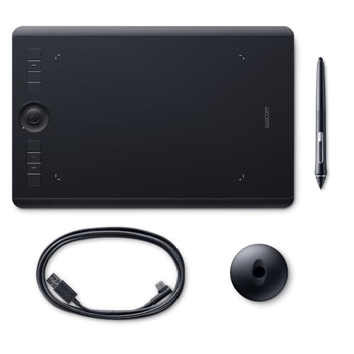 Wacom Intuos Pro M South tavoletta grafica Nero 5080 lpi (linee per pollice) 224 x 148 mm USB/Bluetooth