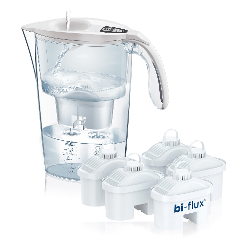 Laica Kit 6 filtri + caraffa filtrante stream line bianca