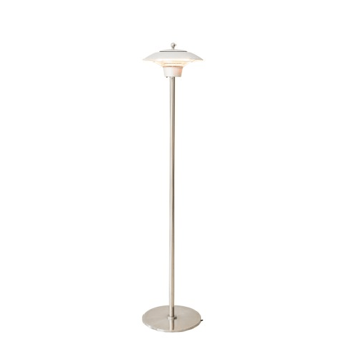 Stufa Riscaldatore a Infrarossi Bianco con Piantana per Esterni 1500W