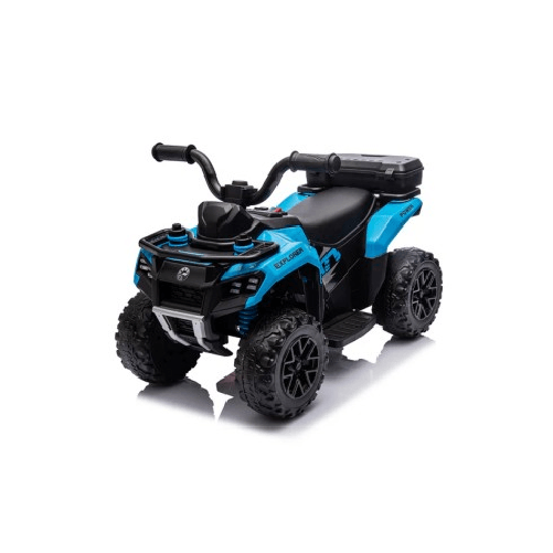 Macchina Elettrica per Bambini Mini Quad Safari Blu 6V