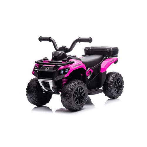 Macchina Elettrica per Bambini Mini Quad Safari Rosa 6V