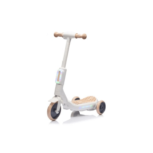 Monopattino Elettrico per Bambini Beige Deluxe con Protezioni