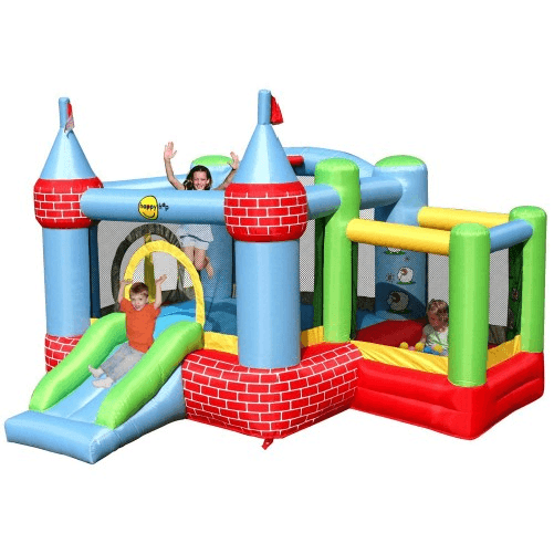 Castello Gonfiabile per Bambini con Motore Saltarello Scivolo Palline