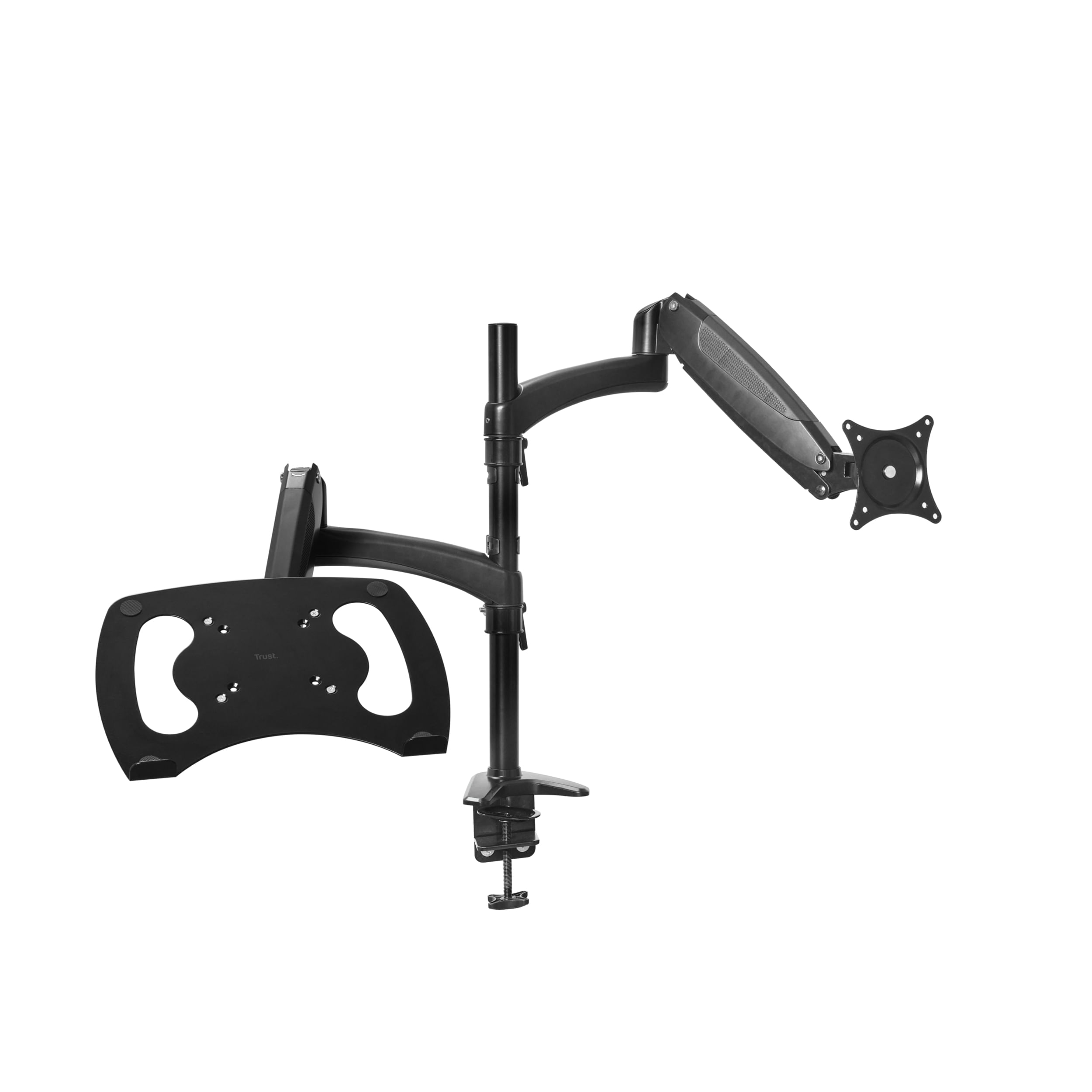 Trust Mara Supporto Monitor Ergonomico per Doppio Monitor e Laptop Trust Mara 81,3 cm (32") Scrivania Nero