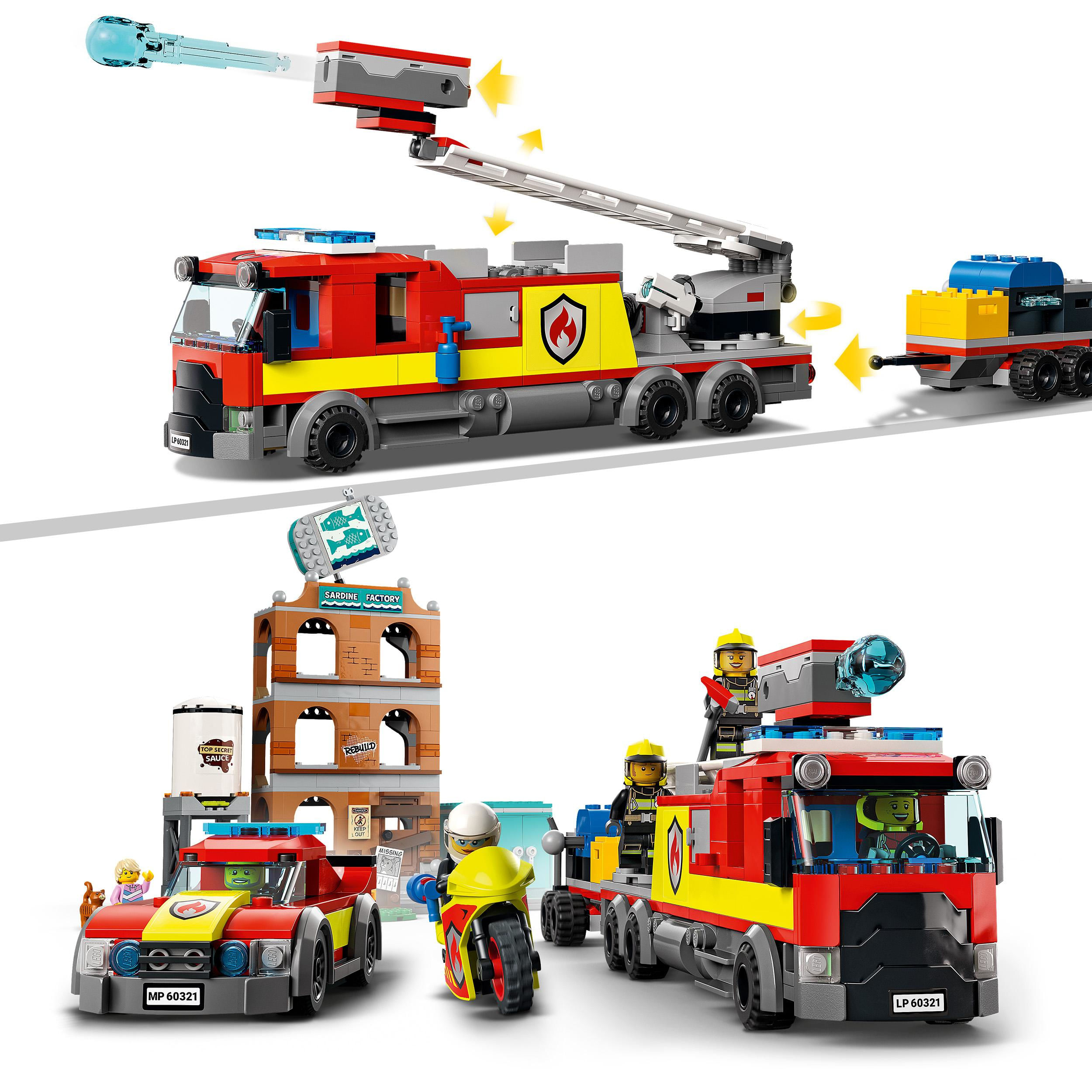 LEGO City Fire Vigili del Fuoco Edificio don Fiamme LEGO City Vigili del Fuoco