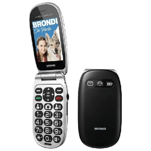 Brondi BROAMICOCOMFORTBKR 7,11 cm (2.8") Nero Telefono cellulare basico