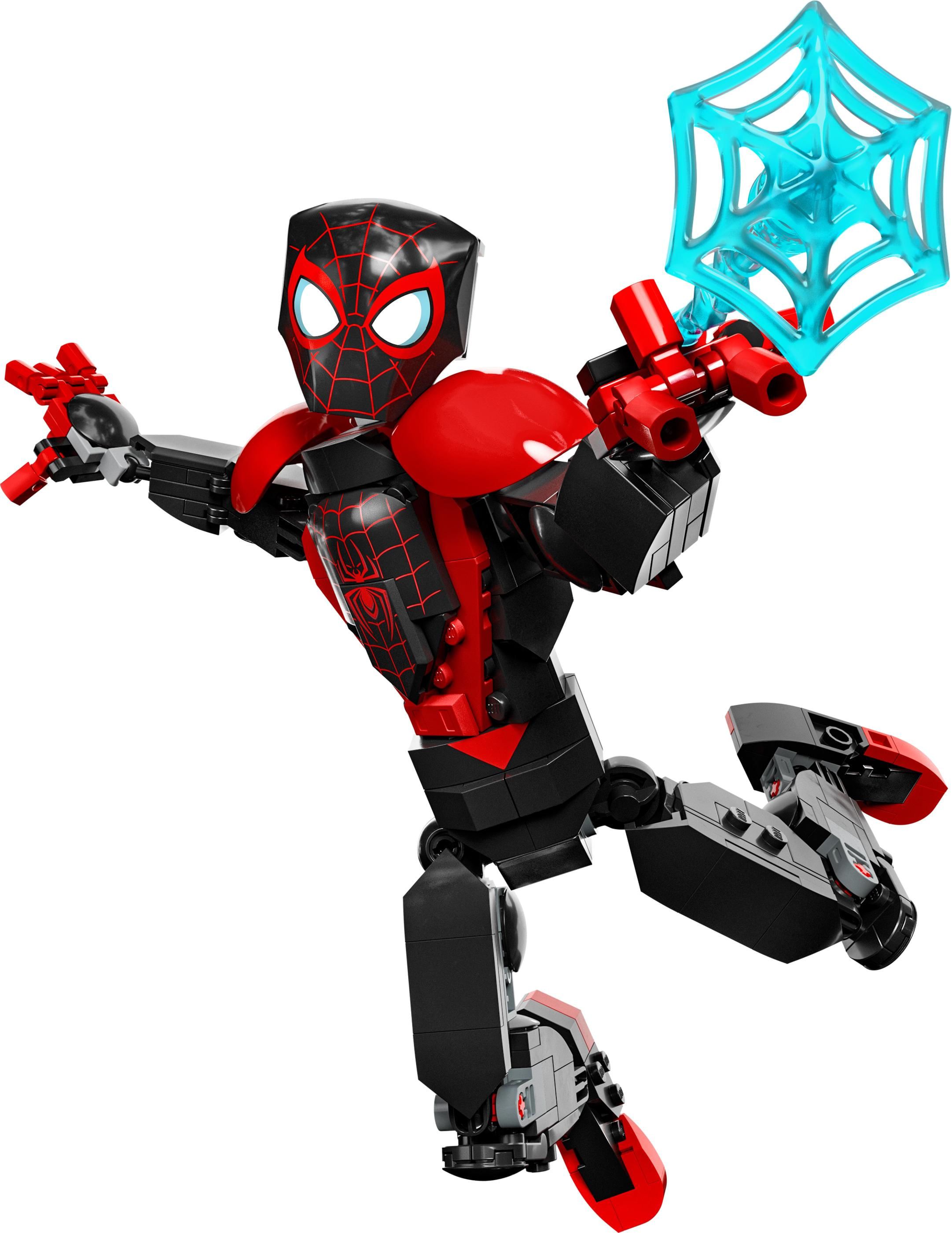 LEGO Marvel 76225 Personaggio di Miles Morales, Action Figure di Spider-Man Snodabile, Supereroe da Collezione LEGO Marvel Avengers Personaggio di Mil
