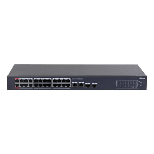 Dahua Technology CS4228-24GT-240 Switch di Rete 24 Porte Poe 2 Porte 10-100-1000 Rj45 2 Porte Sfp 1000 Mbps Serie Cloud Managed