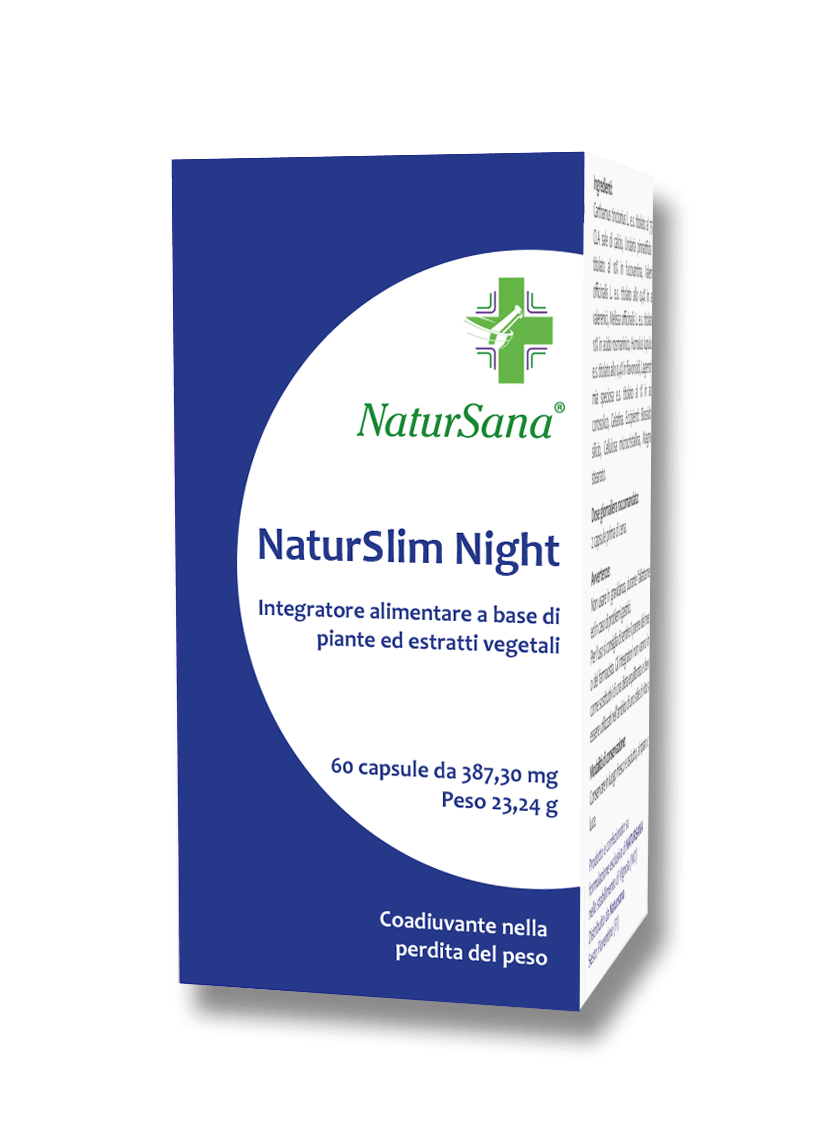 NaturSana NATURSLIM NIGHT -Termogenico e Dimagrante Notturno - Acido linoleico coniugato, Fucoxantina, Valeriana