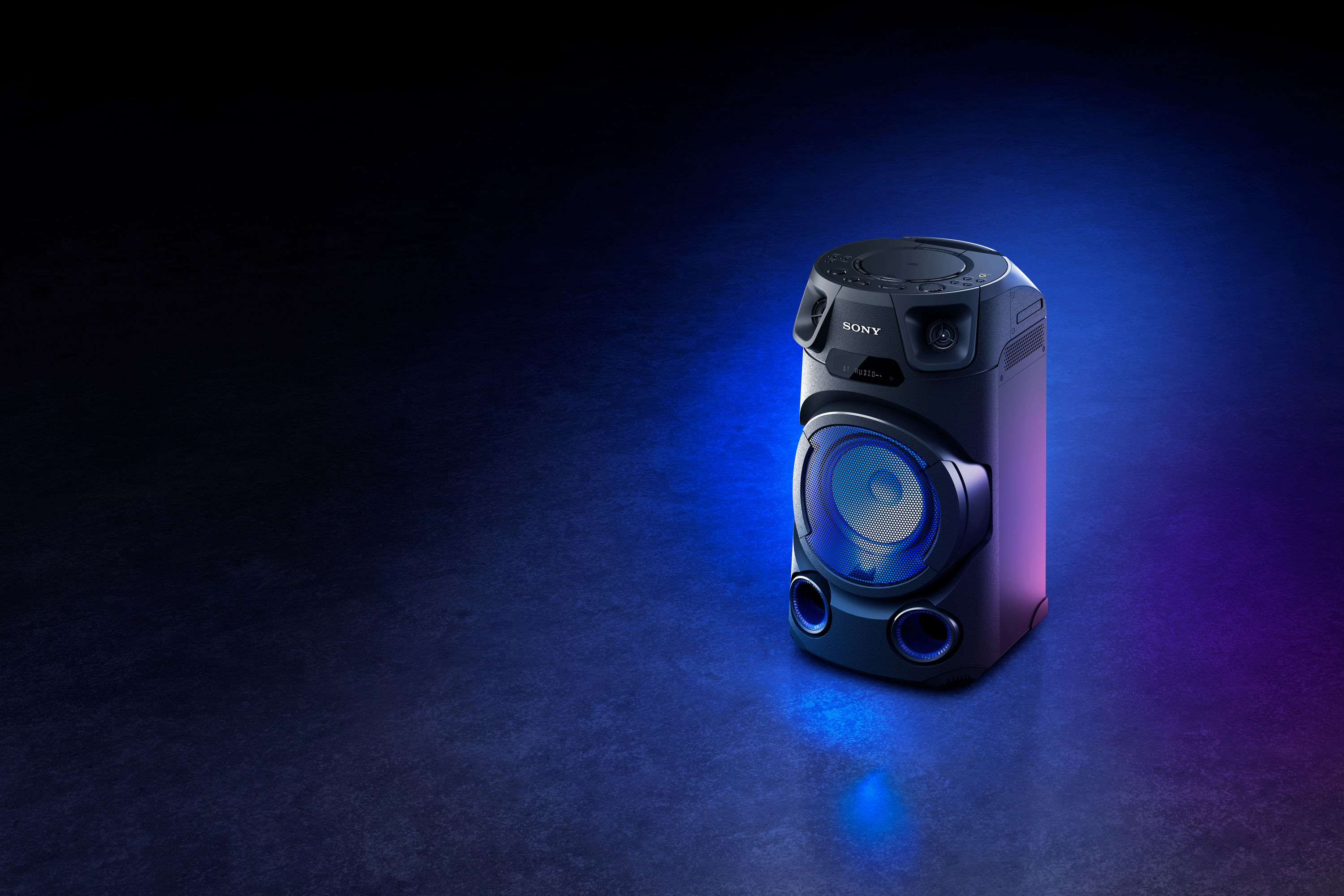 Sony MHC-V13 Altoparlante Bluetooth All in One con Jet Bass Booster Effetti Luminosi Lettore Cd Usb Nero