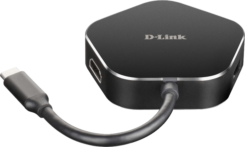 D-Link DUB-M420 replicatore di porte e docking station per laptop Cablato Thunderbolt 3 Alluminio, Nero