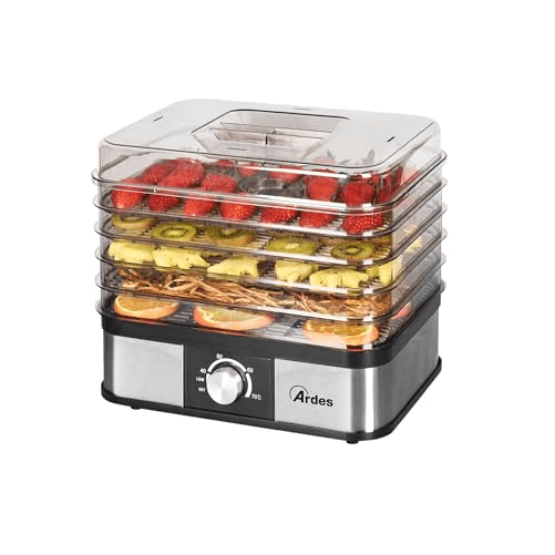 Ardes AR1K15 disidratatore alimentare Nero, Acciaio inox, Trasparente 245 W