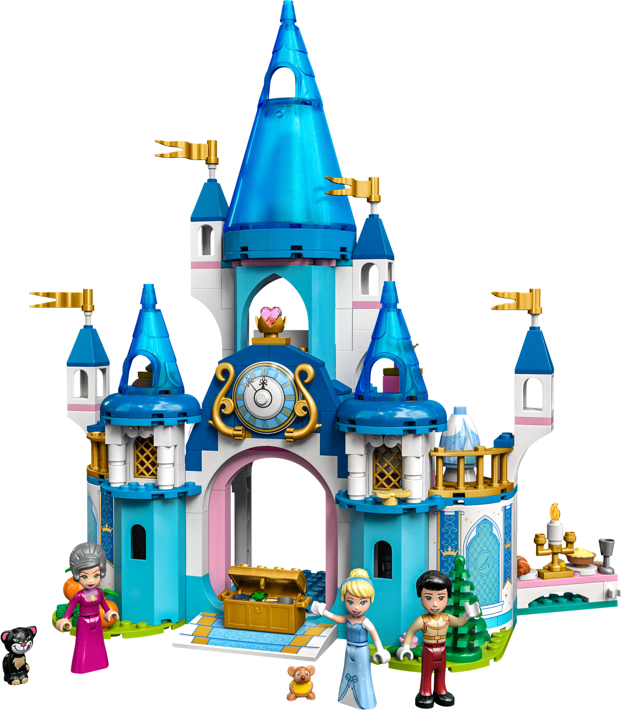 LEGO Principessa Disney 43206 Il Castello di Cenerentola e del Principe Azzurro, Idea Regalo