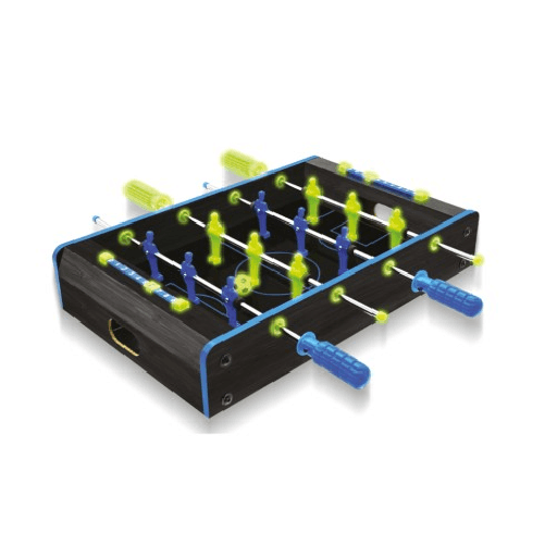 Biliardino da Tavolo con Palline Fluo Mini Calcetto Calciobalilla