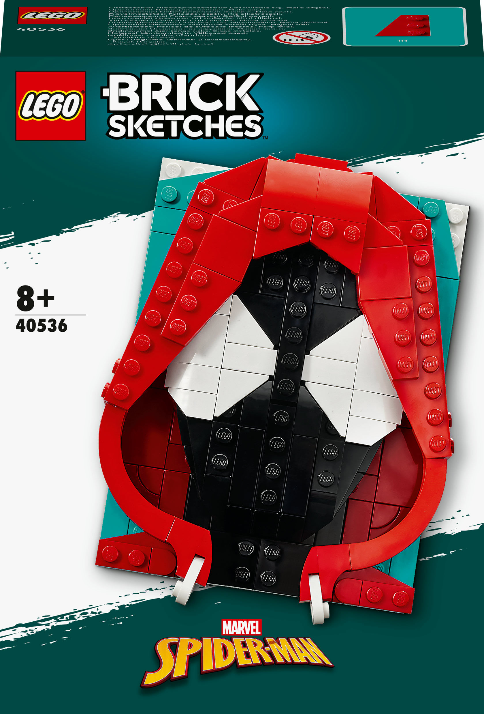 Lego Miles Morales - Lego Brick Sketches 40536