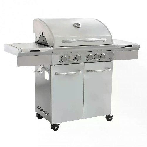Barbecue 4 fuochi + 1 in Acciaio cm 145x52x114,5 - KOBE