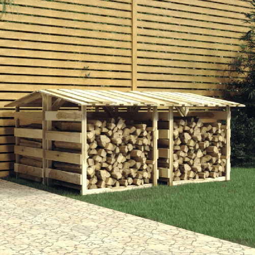 Pergole con Tetto 4 pz 100x90x100 cm Legno di Pino Impregnato