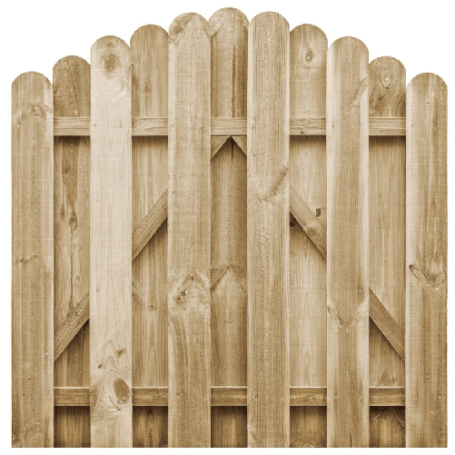 vidaXL Cancello da Giardino in Legno di Pino Impregnato 100x100 cm