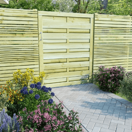 vidaXL Cancello da Giardino Legno di Pino Impregnato 100x125 cm Verde