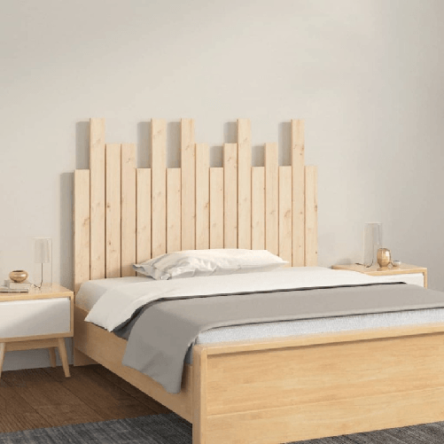 vidaXL Testiera da Parete 108x3x80 cm in Legno Massello di Pino
