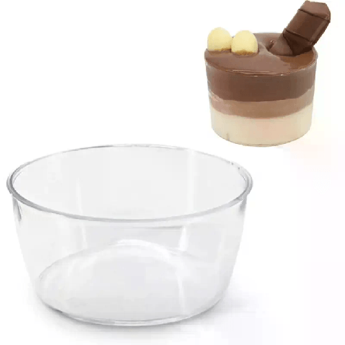 24 pz COPPETTA GELATO IN PLASTICA SET DA 80 CC DESSERT TRASPARENTI FINGER FOOD