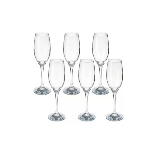 Set bicchieri calici da champagne COK Zar Flute 6 calici in vetro