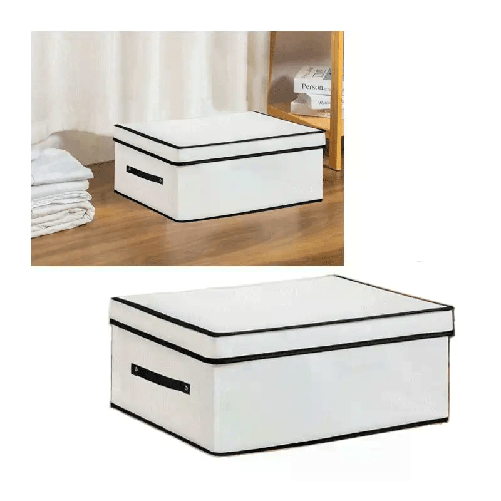 Scatola abiti salvaspazio armadio organizzatore contenitore vestiti 48x28x38cm