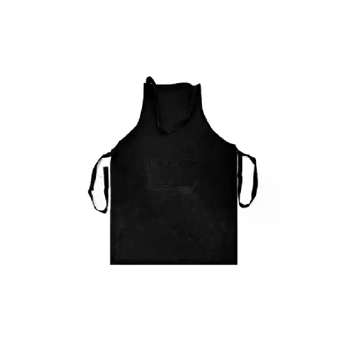 Grembiule da cucina paravanti per pizzeria bar chef cuoco con tasca nero 85x60cm