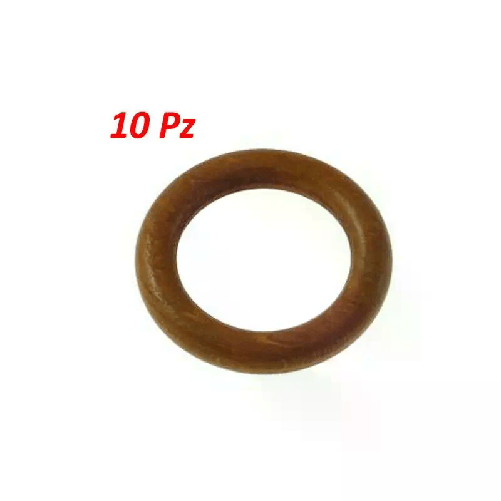 10x Anelli per tenda doccia legno 28 mm bastone tende 10 cerchi semplici casa