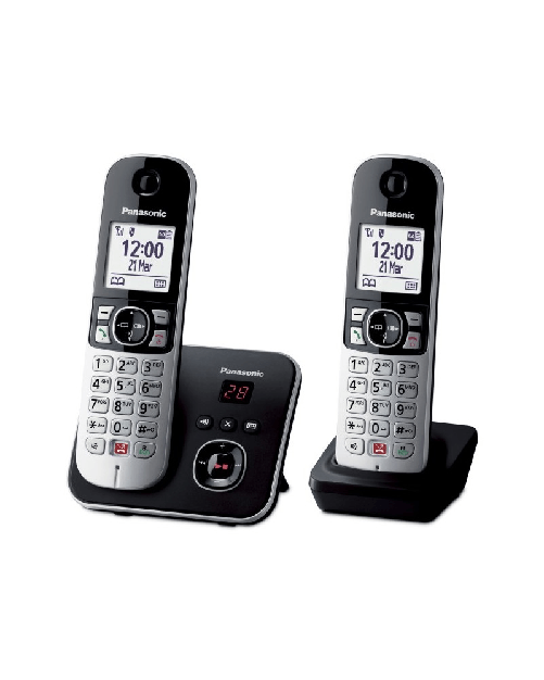 Panasonic KX-TG6862JTB telefono Telefono DECT Identificatore di chiamata Nero, Argento